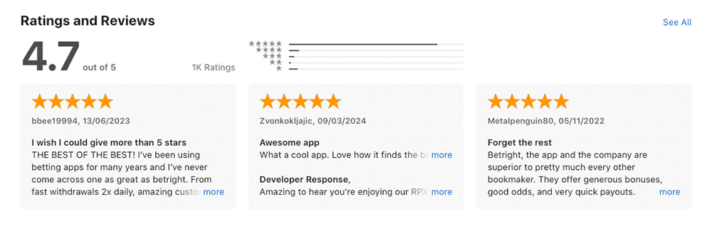 Bet Right User Reviews