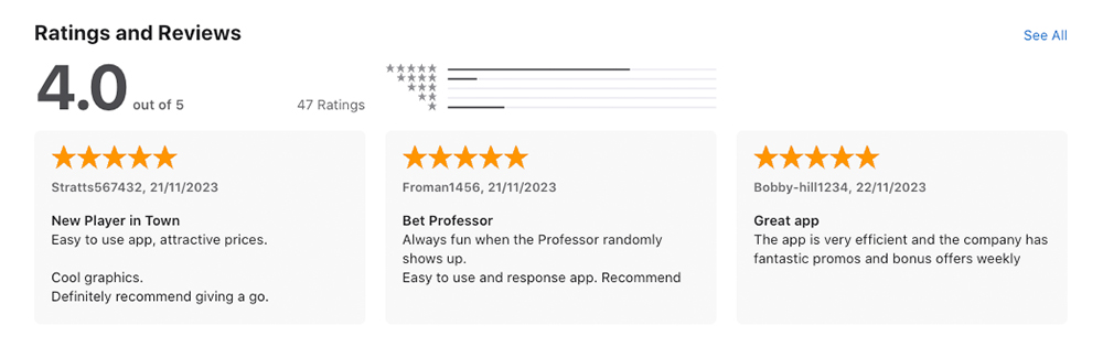 BetProfessor User Reviews