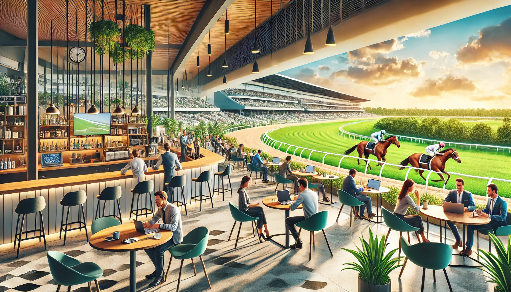 Horse Racing Co-Working Space Idea