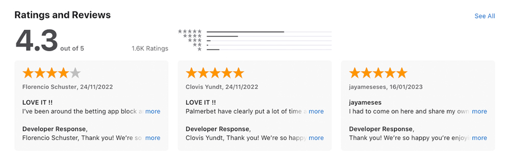 Palmerbet User Reviews