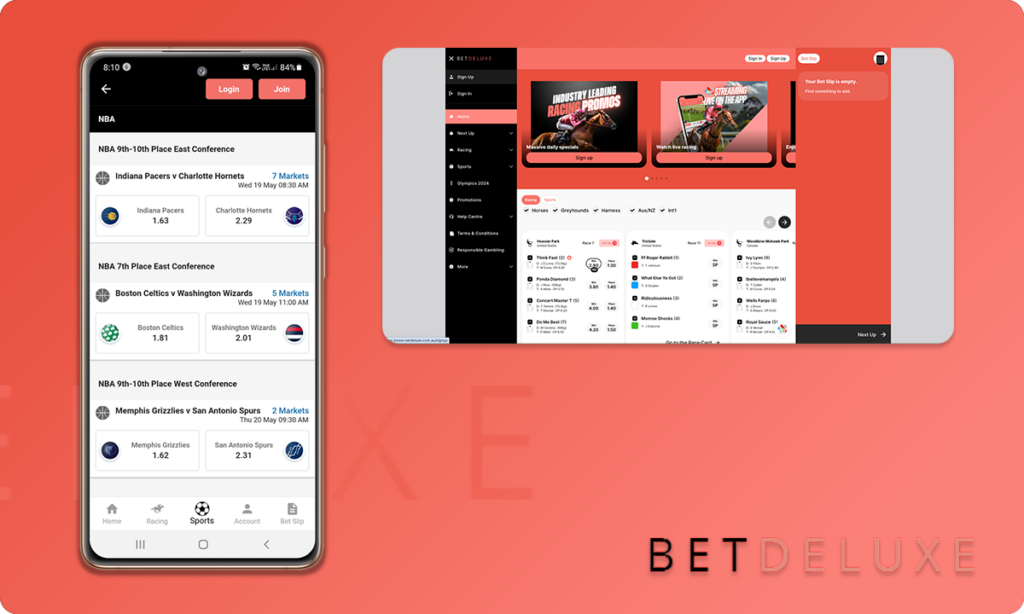 BetDeluxe Betting Site User Interface