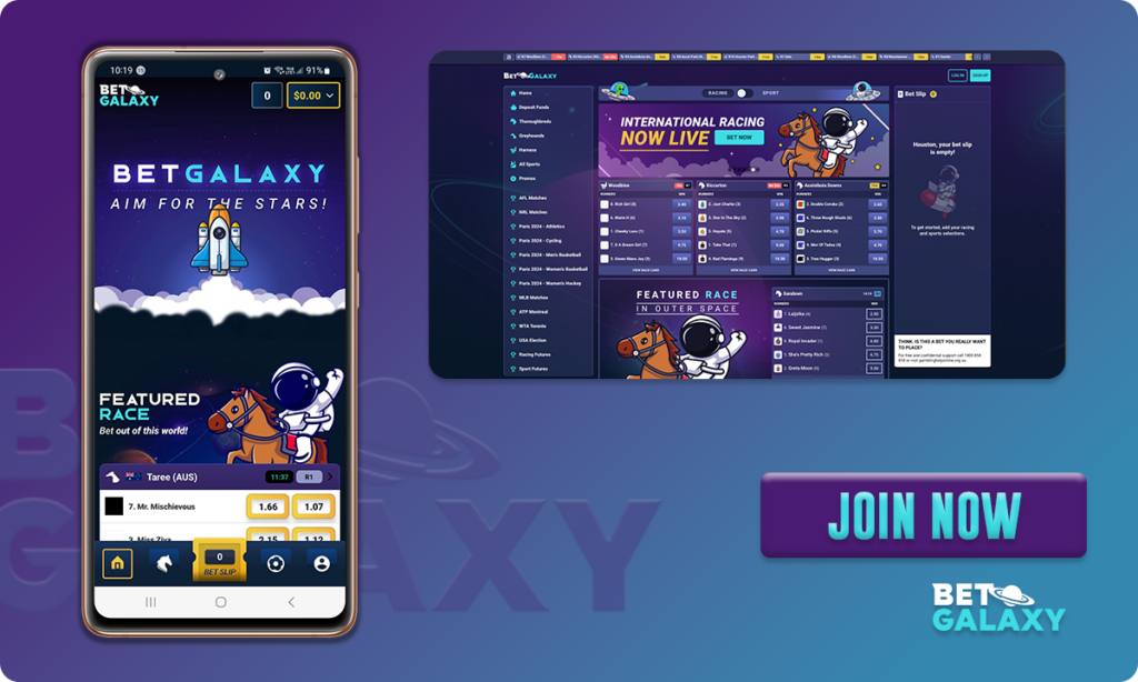 BetGalaxy Betting Site User Interface