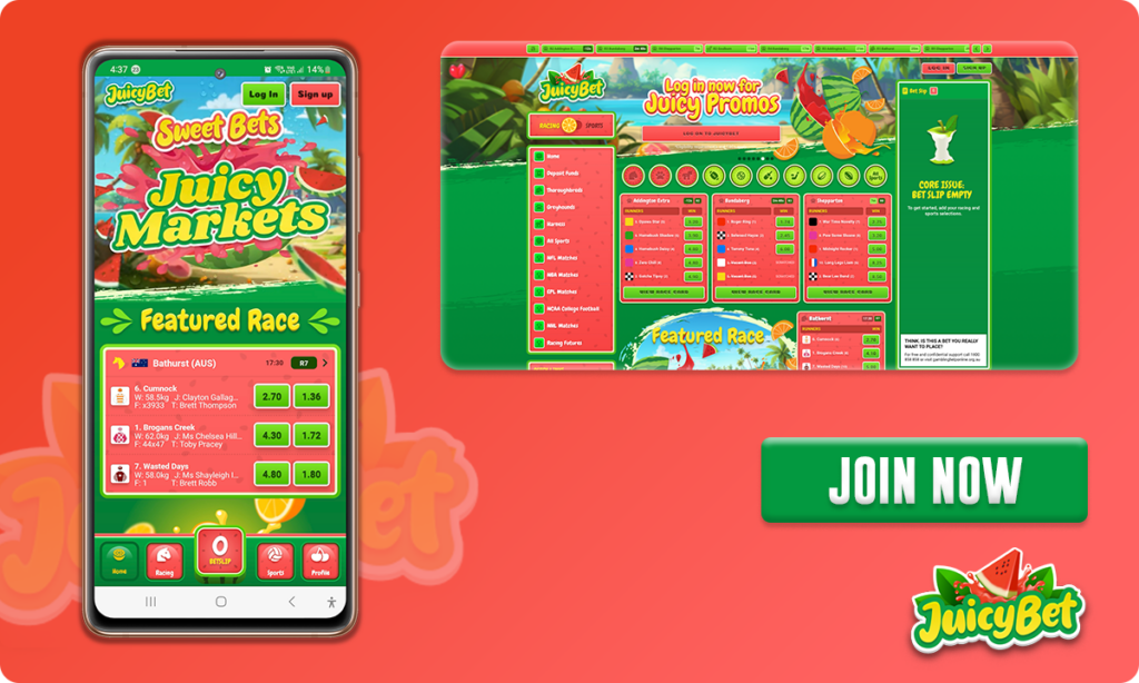 JuicyBet Betting Site User Interface