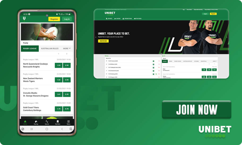 Unibet Betting Site User Interface