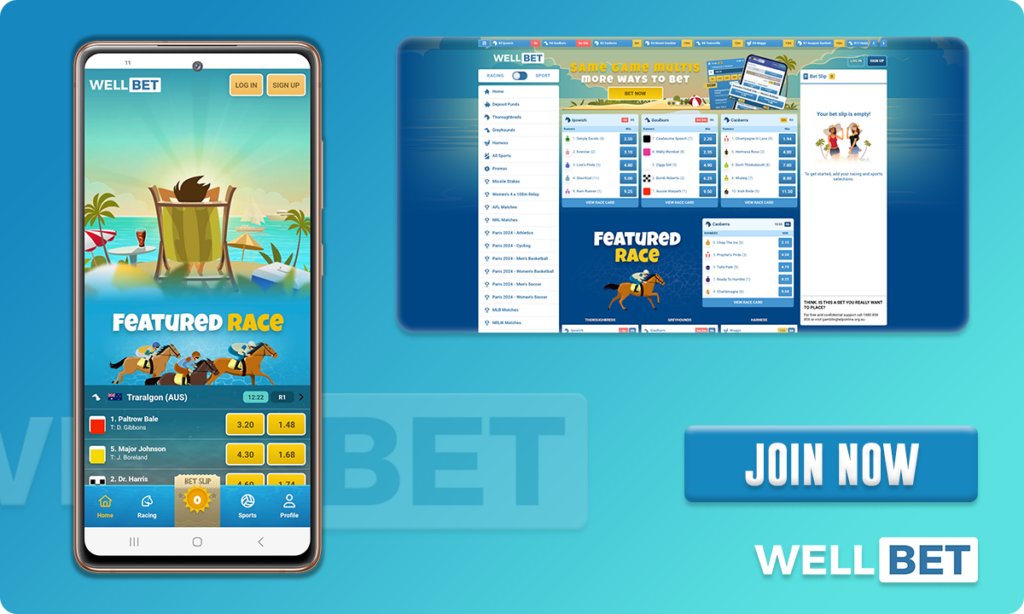 WellBet Betting Site User Interface