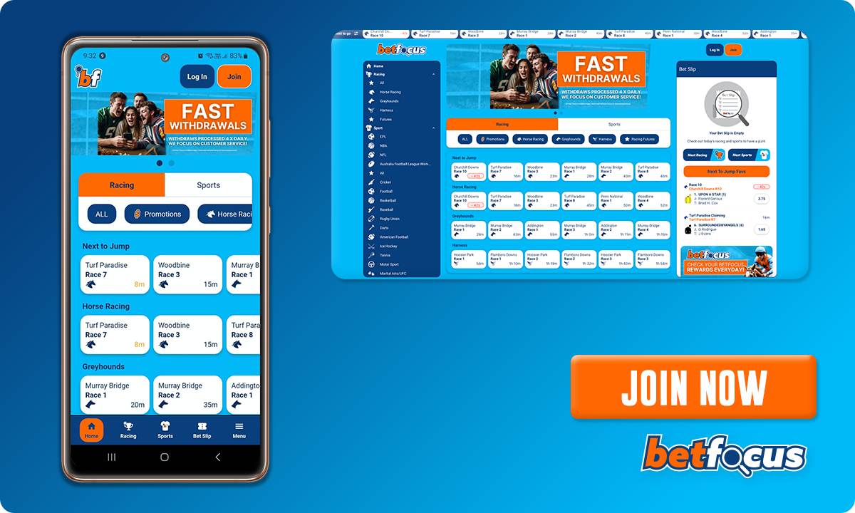 Betfocus Betting Site User Interface