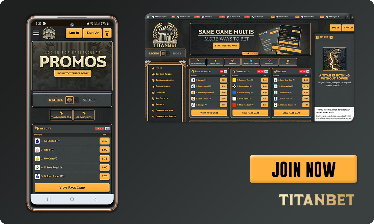 TitanBet Betting Site User Interface